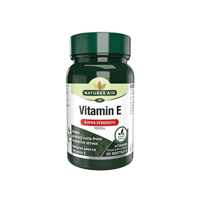 Natures Aid Vitamin E 1000IU Super Strength 30 Softgels - Pack Of 1