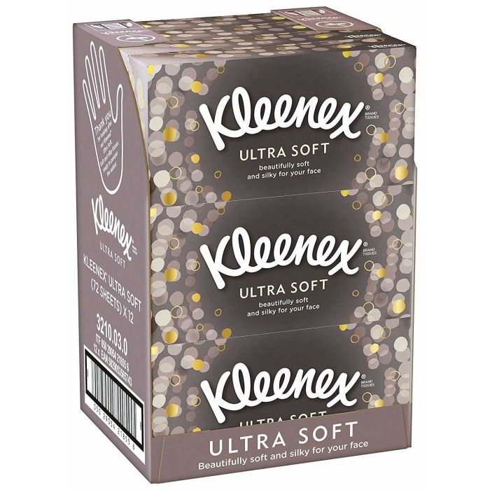 Kleenex Ultra Soft Tissues - 64 Tissues in box  - Pack of 24