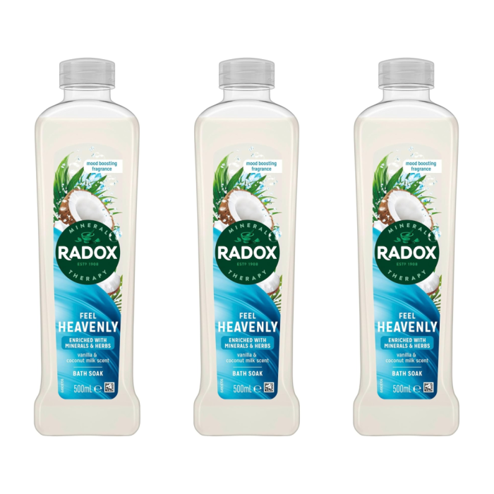 Radox Heavenly Feel Bath Soak 500 ml - Pack of 3