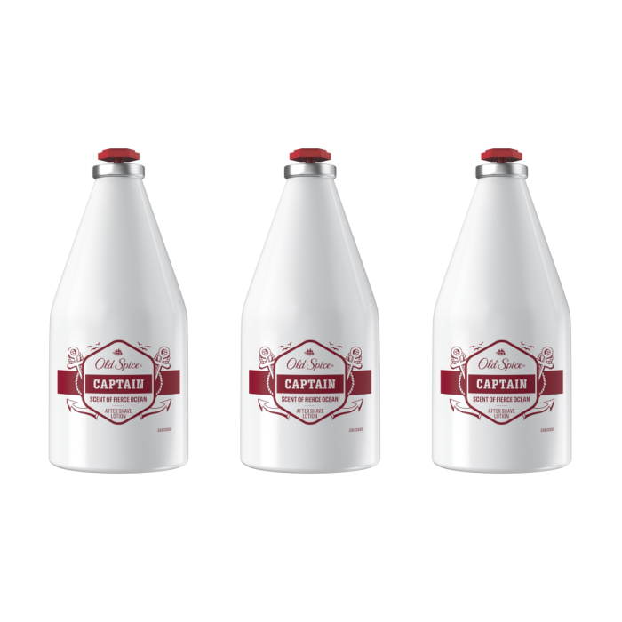 Old Spice Captain After Shave Refreshing Lotion 100ML - Pack of 3