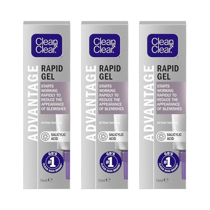 Clean & Clear Advantage Rapid Gel Spot Control Treatment Gel 15ml - Pack of 3