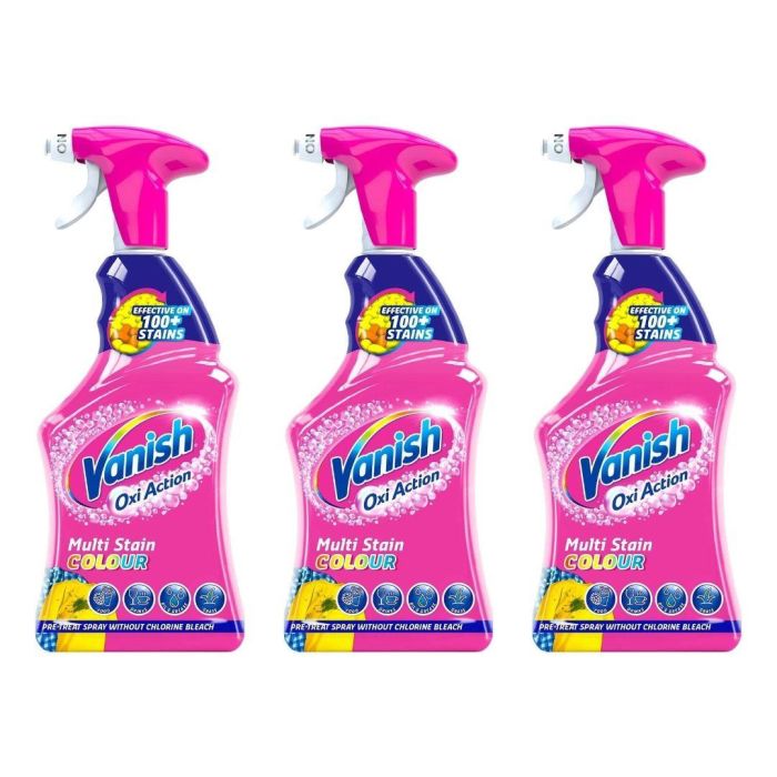 VANISH OXI ACTION FABRIC STAIN REMOVER SPRAY 500ml x 3