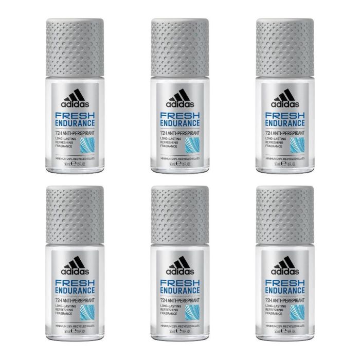 Adidas Fresh Endurance Women's Antiperspirant Roll-On Deodorant 50 ML - Pack of 6