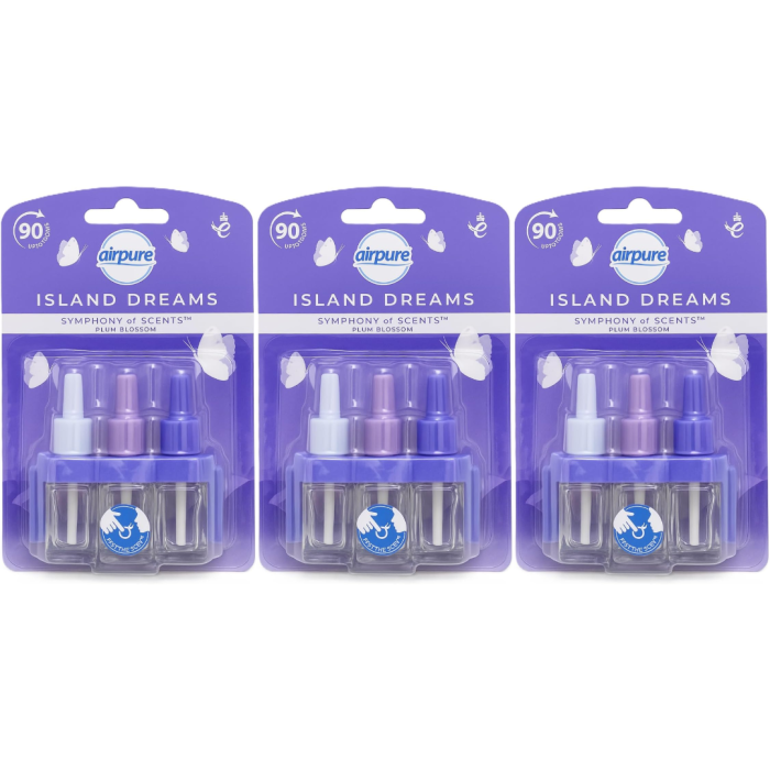 Airpure Symphony of Scents Plug-in 3 Refills Island Dreams - Pack of 3