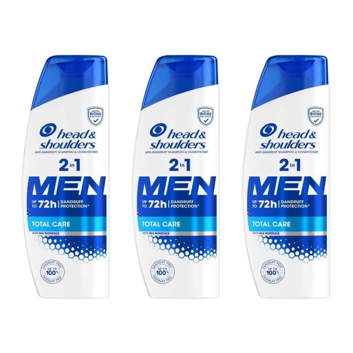 Head & Shoulders Men Total Care 2 in 1 Shampoo and Conditioner 250 ML - Pack of 3