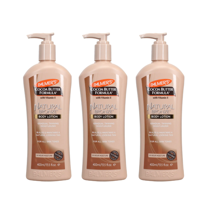 Palmer's Cocoa Butter Natural Bronze Body Lotion 400ml - Pack of 3