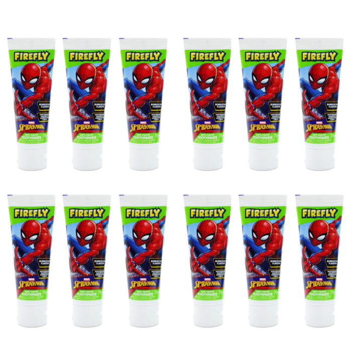 Spidermen Bubblegum Flavour Toothpaste For KIds - 75 Ml - Pack of 12