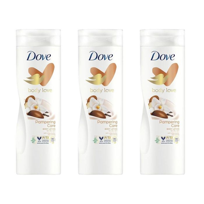 Dove Body Lotion With Shea Butter & Vanilla 400 ML - Pack of 3