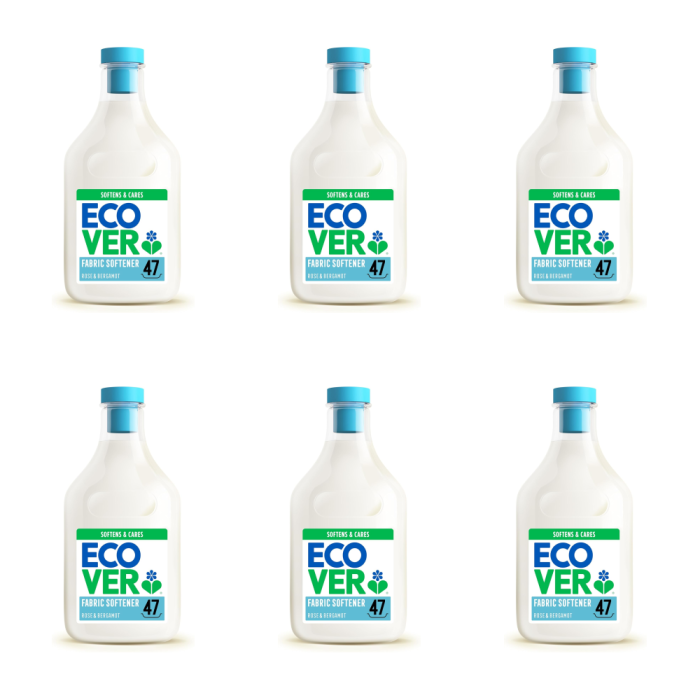 Ecover Fabric Softener Rose & Bergamot 1.43L - Pack of 6