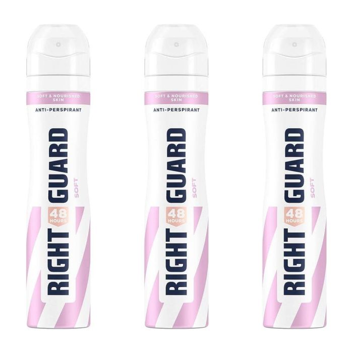 Right Guard Women's Deodorant Soft Anti-Perspirant 250 ML - Pack of 3