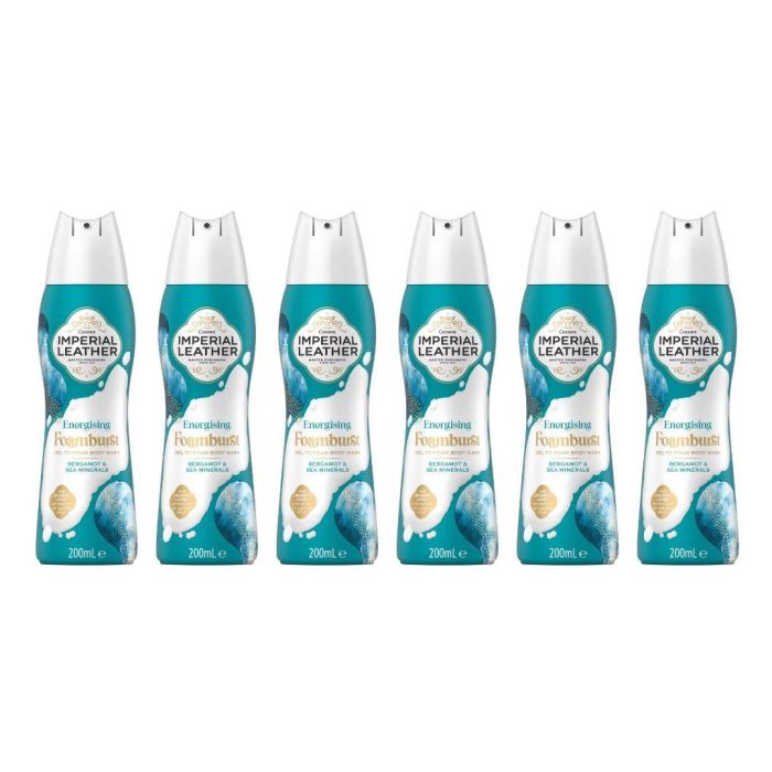 Imperial Leather Energising Foamburst Body Wash 200ml - Pack of 6