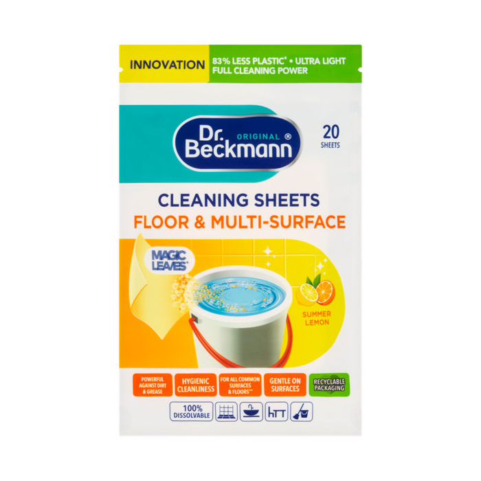 Dr. Beckmann Summer lemon Floor & Multi‑Surface Cleaning 20 Sheets