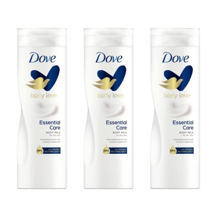 Dove Body Love Essential Care Body Lotion For Dry Skin 400ML - Pack of 3