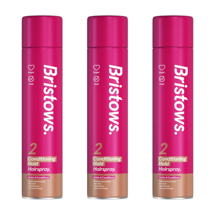 Bristows Conditioning Hold Hair Spray 400ml - Pack of 3