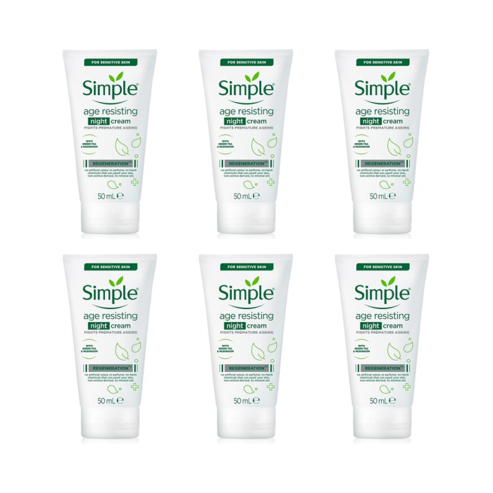 Simple Regeneration Age Resisting Night Cream 50 ML - Pack of 6