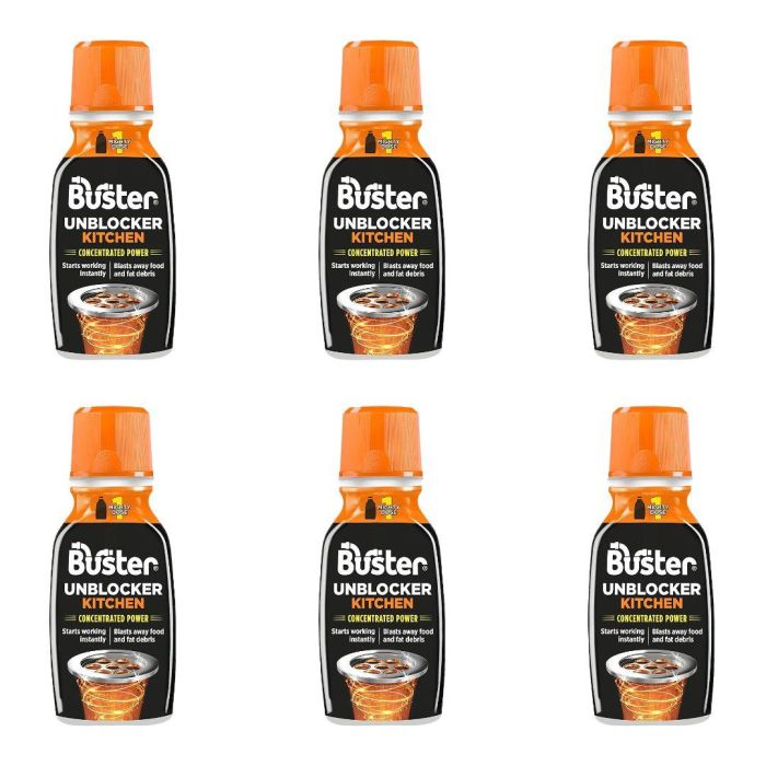 Buster Kitchen Plughole Unblocker 150 G - Pack of 6