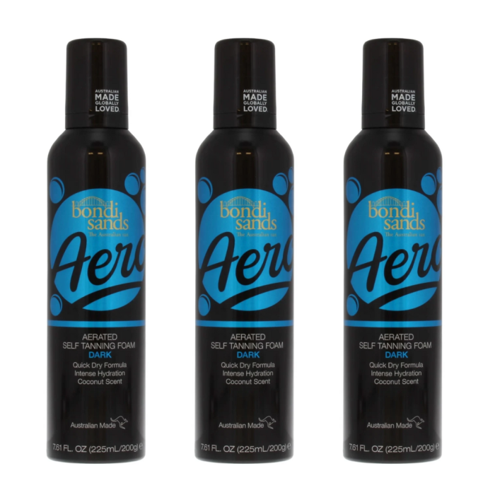 Bondi Sands Aero Self Tanning Foam Dark 225 ML - Pack of 3