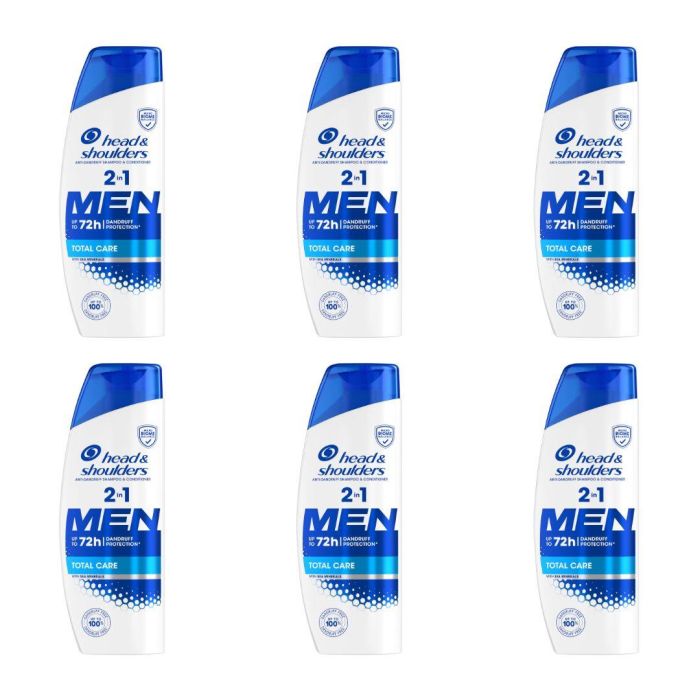 Head & Shoulders Men Total Care 2 in 1 Shampoo and Conditioner 250 ML - Pack of 6