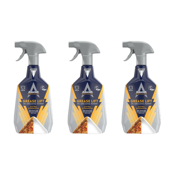 Astonish Specialist Grease Lifter Extra Strength De-Greasing Power 750ML - Pack of 3