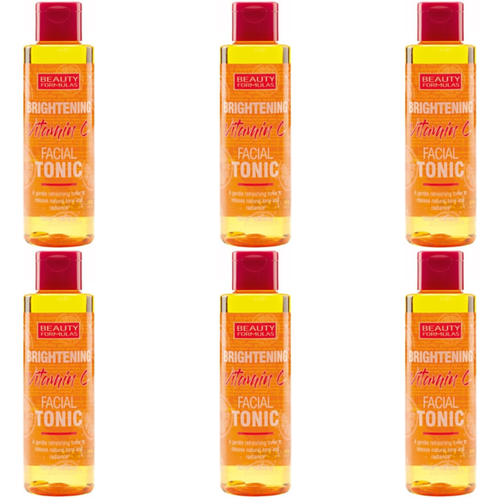 Beauty Formulas Brightening Vitamin C Skincare Facial Tonic 150ml - Pack of 6
