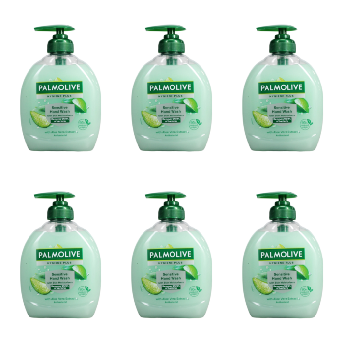 Palmolive Hygiene Plus Sensitive Aloe Vera Hand Wash 300ml - Pack of 6