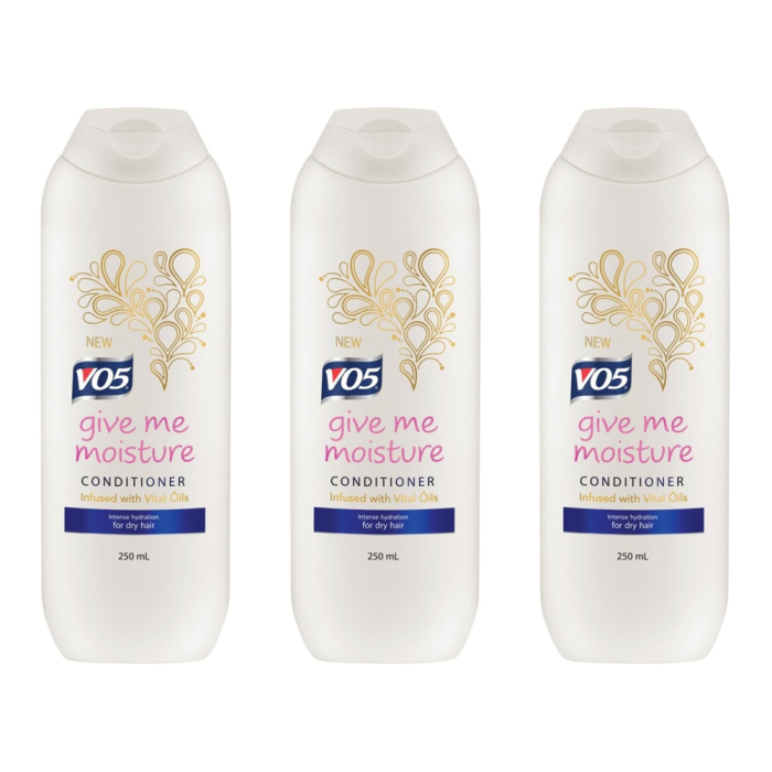 VO5 Give Me Moisture Conditioner With Infused Vital Oils 250ml - Pack of 3