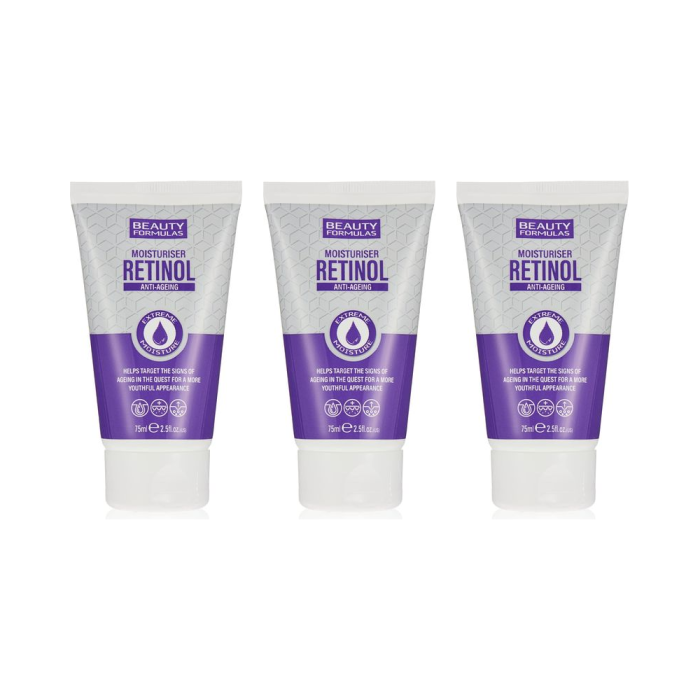 Beauty Formulas Retinol Moisturiser 75ml - Pack of 3