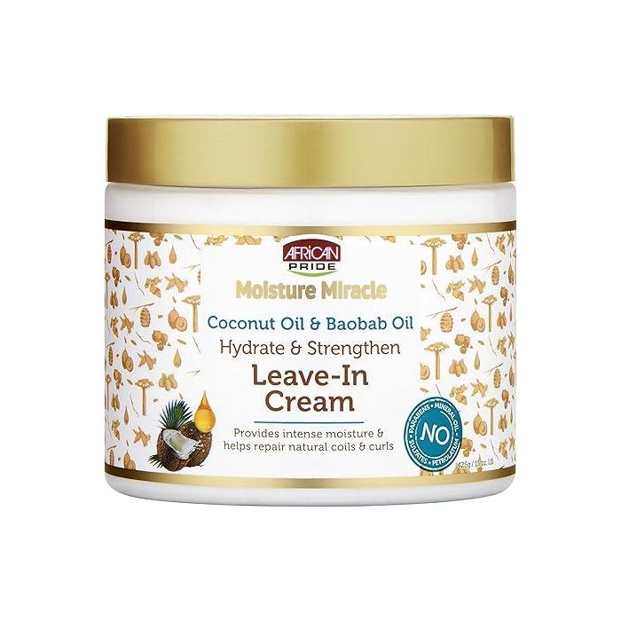 African Pride Coconut and Baobab Oil Leave-In Cream 15 oz - Pack of 1
