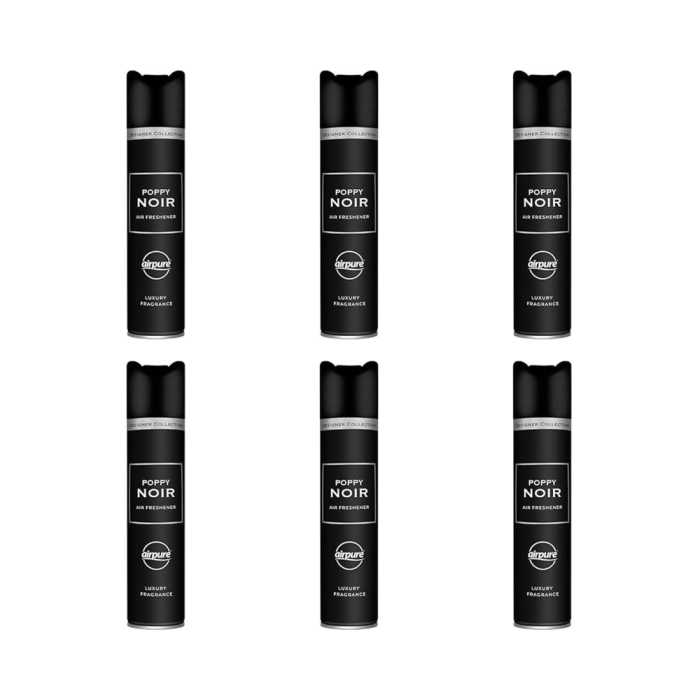 Airpure Air Freshener Poppy Noir 300 ML - Pack of 6