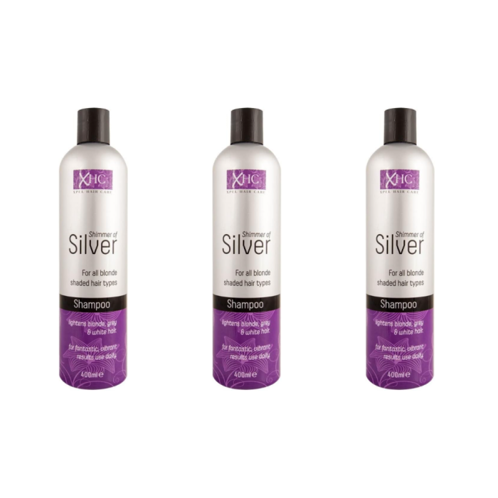 Xhc Shimmer Silver Hair Shampoo 400ml - Pack of 3