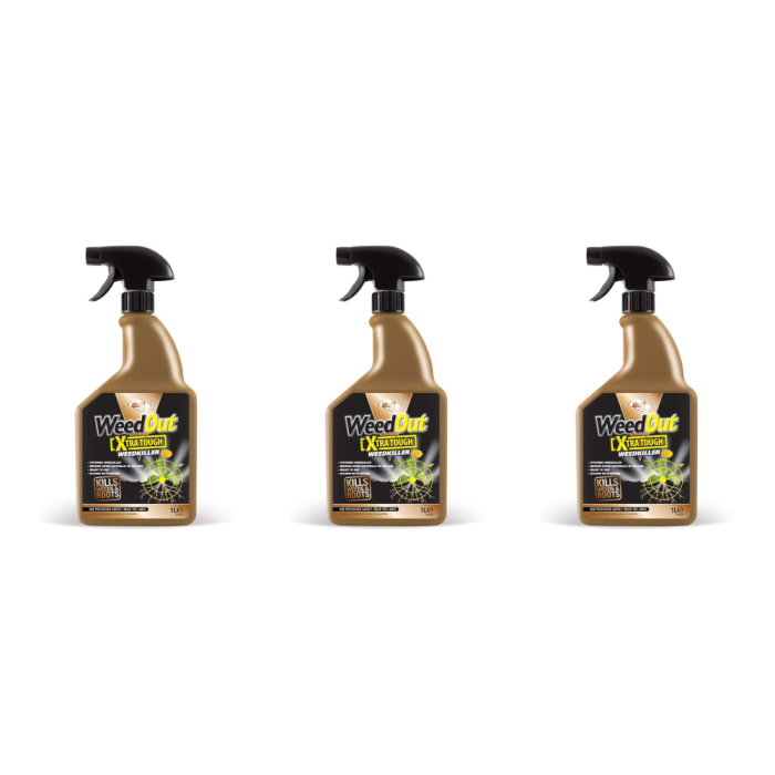 Doff WeedOut Xtra Tough Weedkiller 1L - Pack of 3