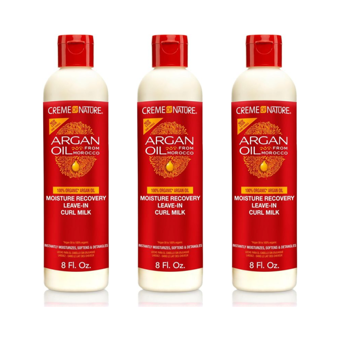 Creme of Nature Argan Oil Buttermilk Leave-In Hair Milk 236ml - Pack of 3