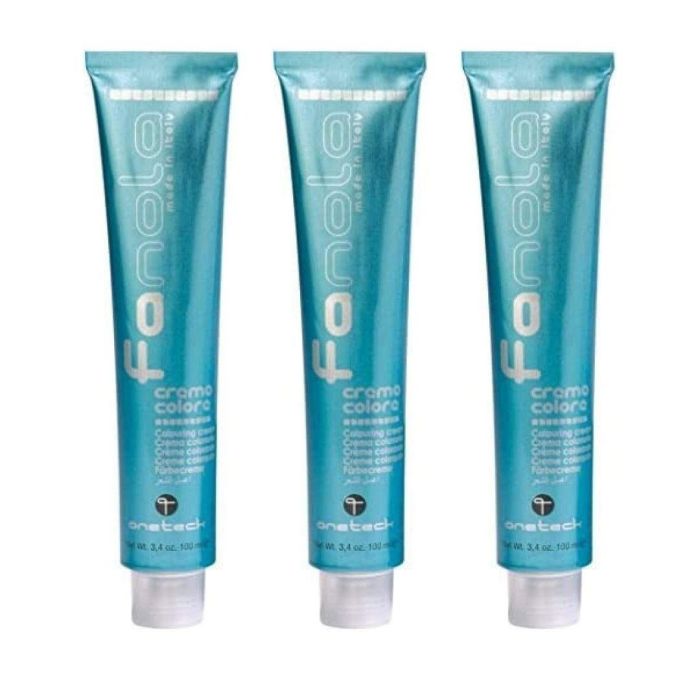Fanola 5.3 Light Gold Brown Hair Colour Cream Pro Dye 100ml - Pack of 3