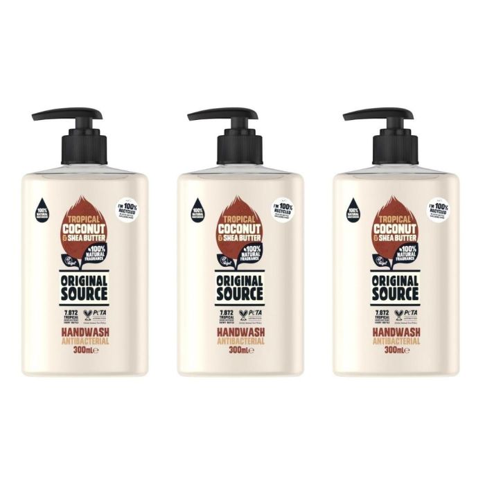 Original Source Coconut Shea Butter Antibacterial Handwash 300ml x 3