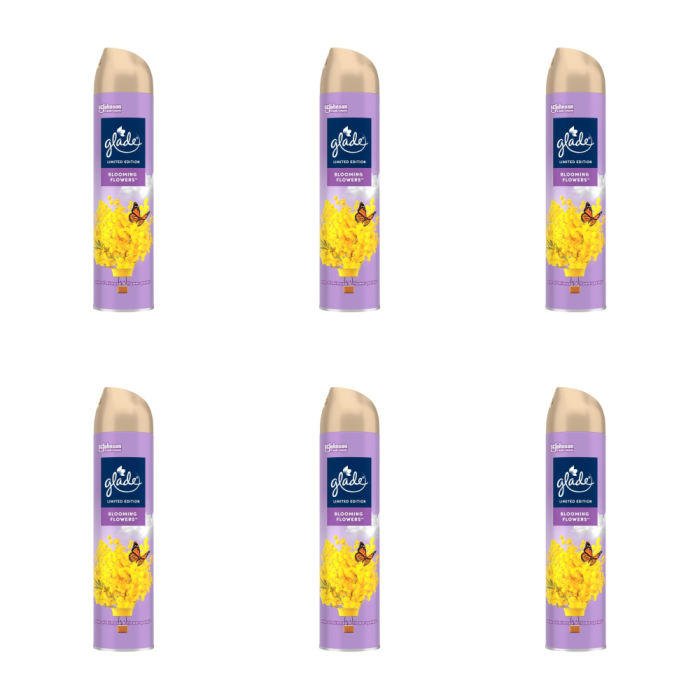 Glade Blooming Flowers air freshener aerosol spray 300ml floral fragrance
