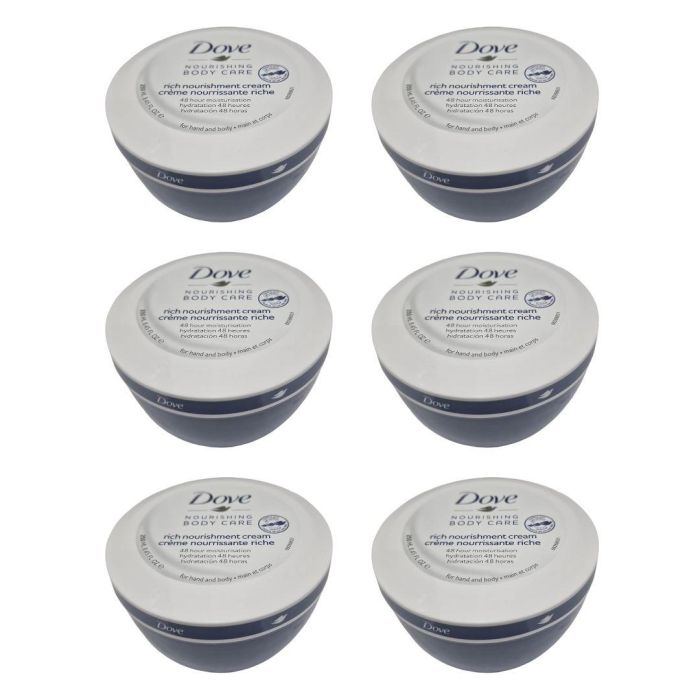 Dove Nourishing Body Care Rich Nourishment Cream 250ML Pack of 6