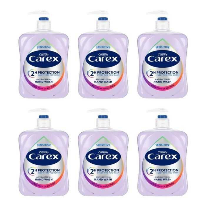 Carex Sensitive Antibacterial Hand Wash 500 ML - Pack of 6
