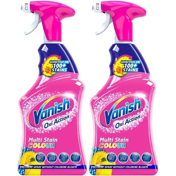 VANISH OXI ACTION FABRIC STAIN REMOVER SPRAY 500ml x 2