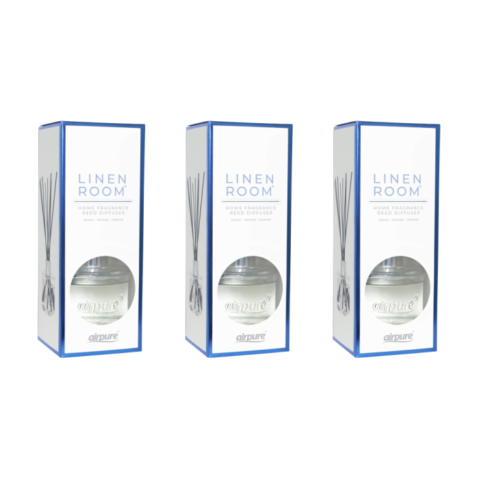 Airpure Linen Room Home Fragrance Reed Diffuser 100 ml - Pack of 3
