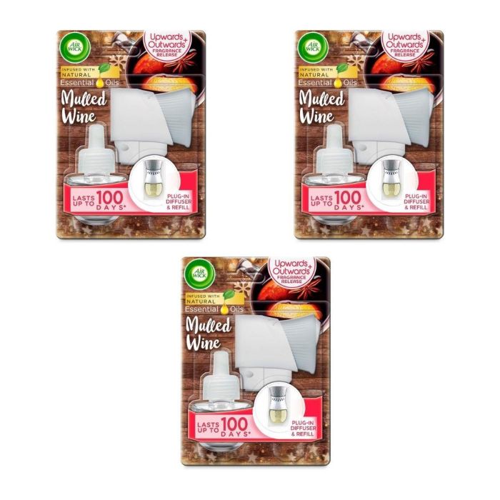Air Wick Electrical Plug-In Kit Mulled Wine 19 ML - Pack of 3