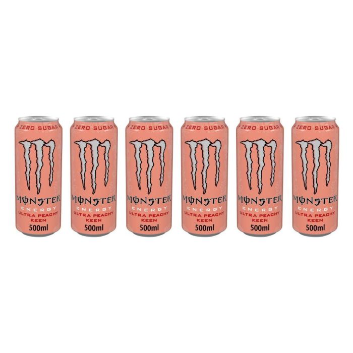 Monster Energy Drink Ultra Peachy Keen 500 ML - Pack of 6