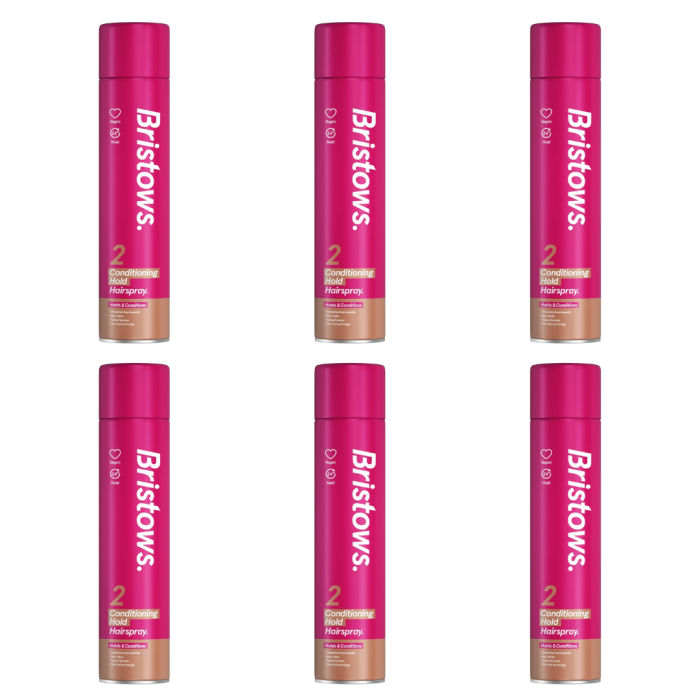 Bristows Conditioning Hold Hair Spray 400ml - Pack of 6