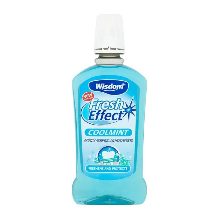 Wisdom Fresh Effect Coolmint Antibacterial Mouthwash 500 ML
