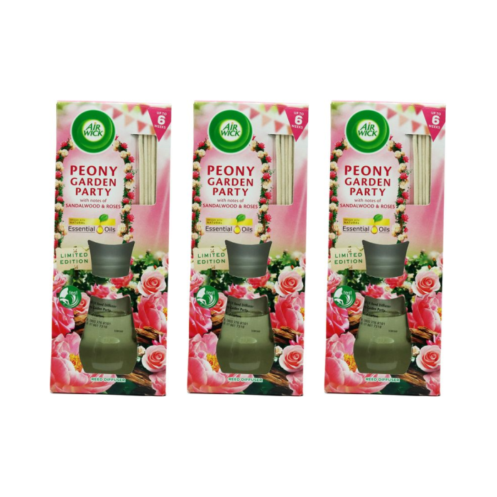 Air Wick Reed Diffuser Peony Garden Party 42 ml - Pack of 3