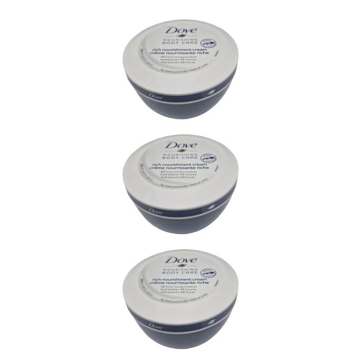 Dove Nourishing Body Care Rich Nourishment Cream 250ML Pack of 3