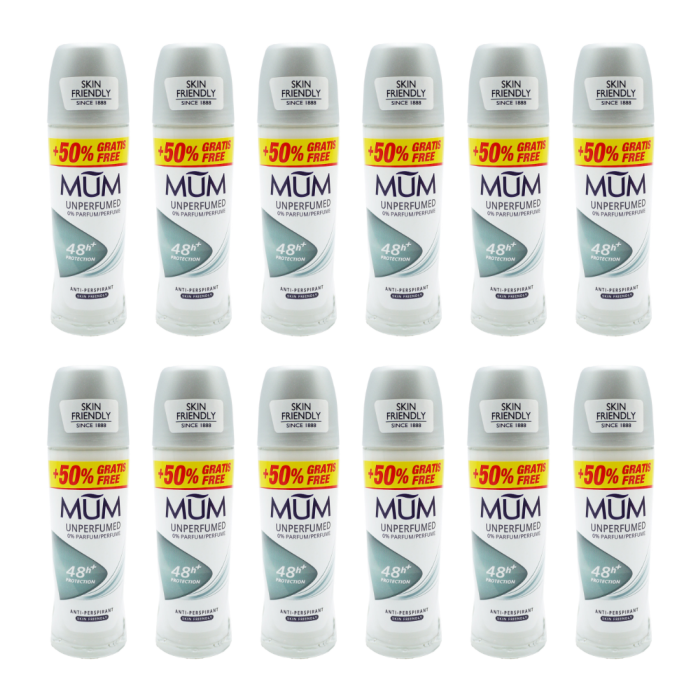 Mum Roll-On Deodorant for Women 75 ml - Pack Of 12