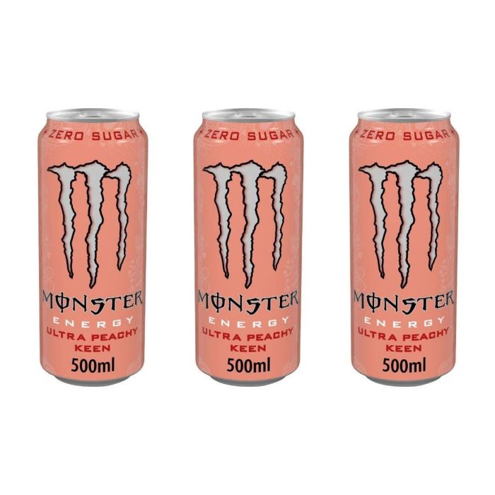 Monster Energy Drink Ultra Peachy Keen 500 ML - Pack of 3