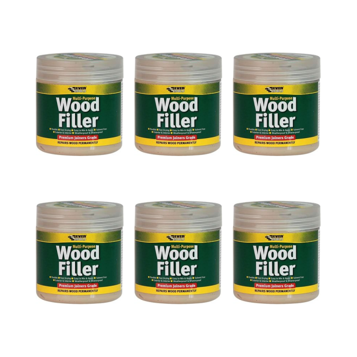 Everbuild Multipurpose Wood Filler Mahogany 250 ML - Pack of 6