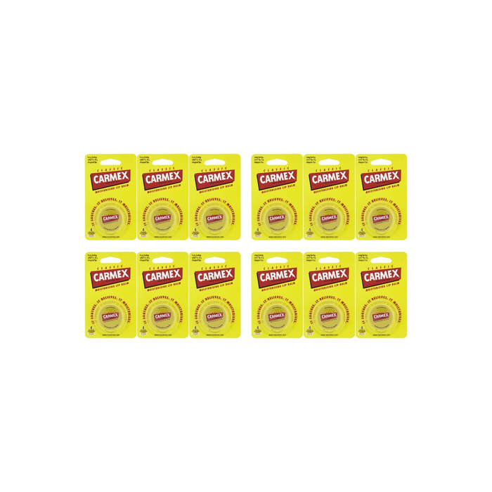 Carmex Classic Lip Balm Pot 7.5g - Pack of 12