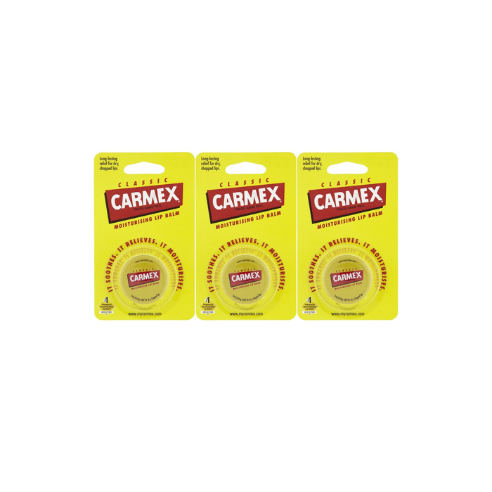 Carmex Classic Lip Balm Pot 7.5g - Pack of 3